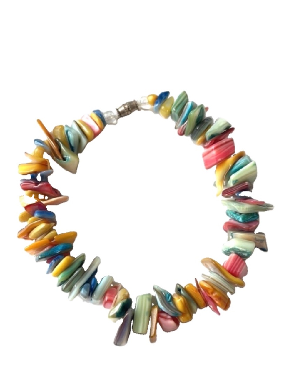 Vintage Multi Coloured Shell Bracelet